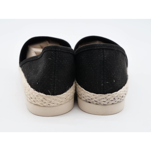 Union Bay Flats Womens 8 Black Perforated Faux Suede D'Orsay Slip On Shoes - Picture 9 of 11